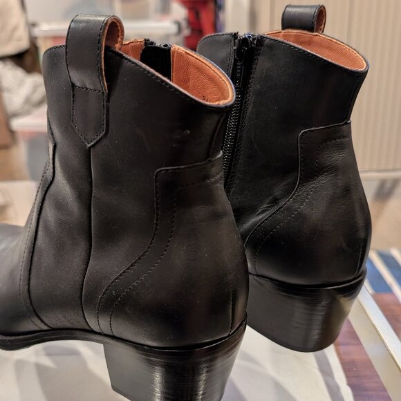 Bared Footwear Black Leather Ankle Boots Size 8.5 - Picture 4 of 8